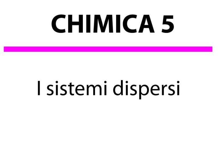 I sistemi dispersi