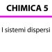 I sistemi dispersi
