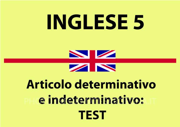 Articolo determinativo e indeterminativo in inglese: esercizi