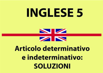 Determinativo e indeterminativo soluzioni