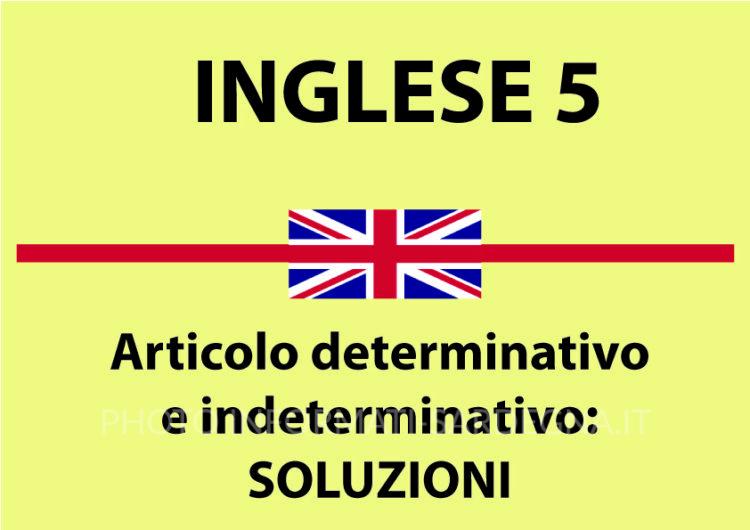 Determinativo e indeterminativo soluzioni