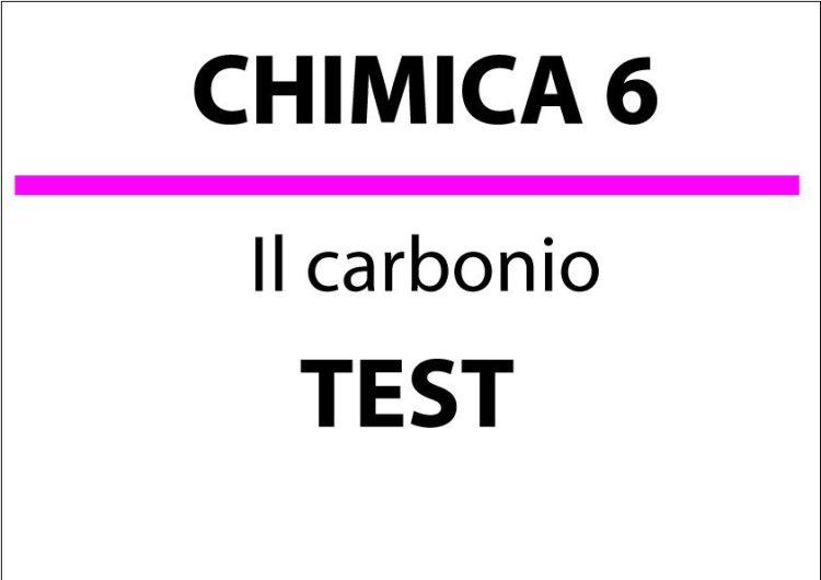 Il carbonio – TEST