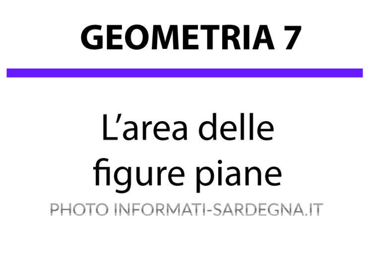 Aree delle figure piane