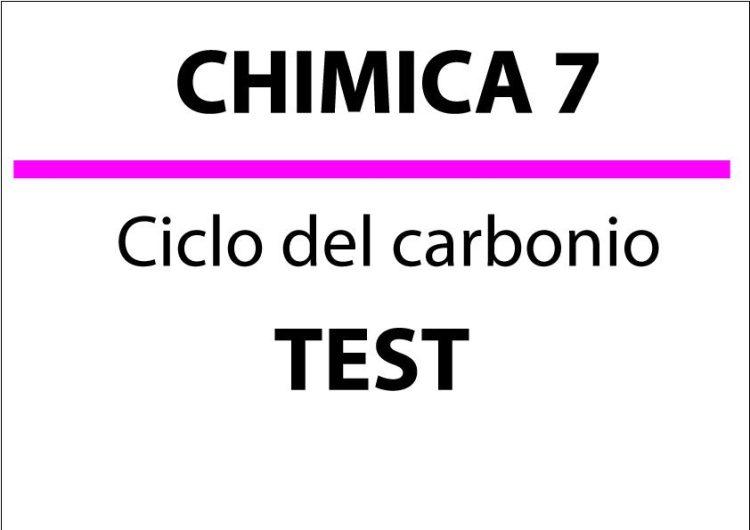 Ciclo del carbonio – Test