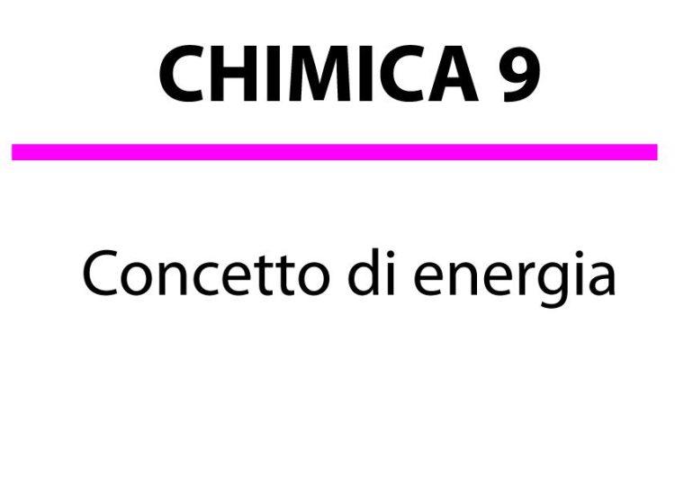 Concetto di energia