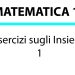 Esercizi sugli Insiemi 1
