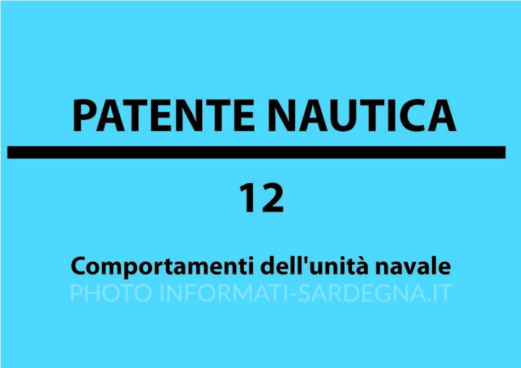 Comportamenti dell'unità navale