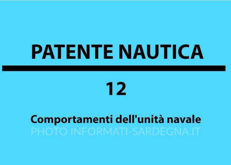 Comportamenti dell'unità navale