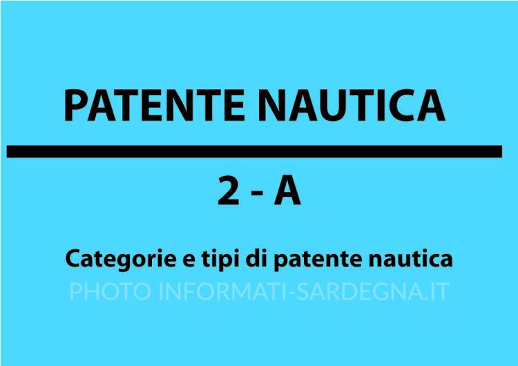 Categorie e tipi di patente nautica