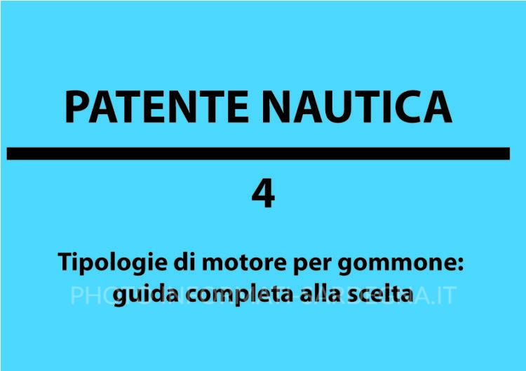 Tipologie di motore per gommone