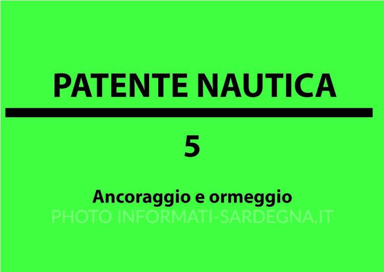 Ancoraggio e ormeggio