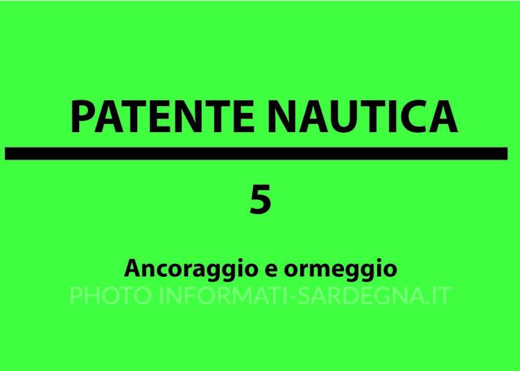 Ancoraggio e ormeggio