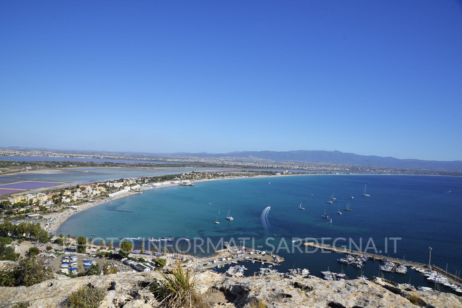 Il Poetto visto dalla Sella del Diavolo