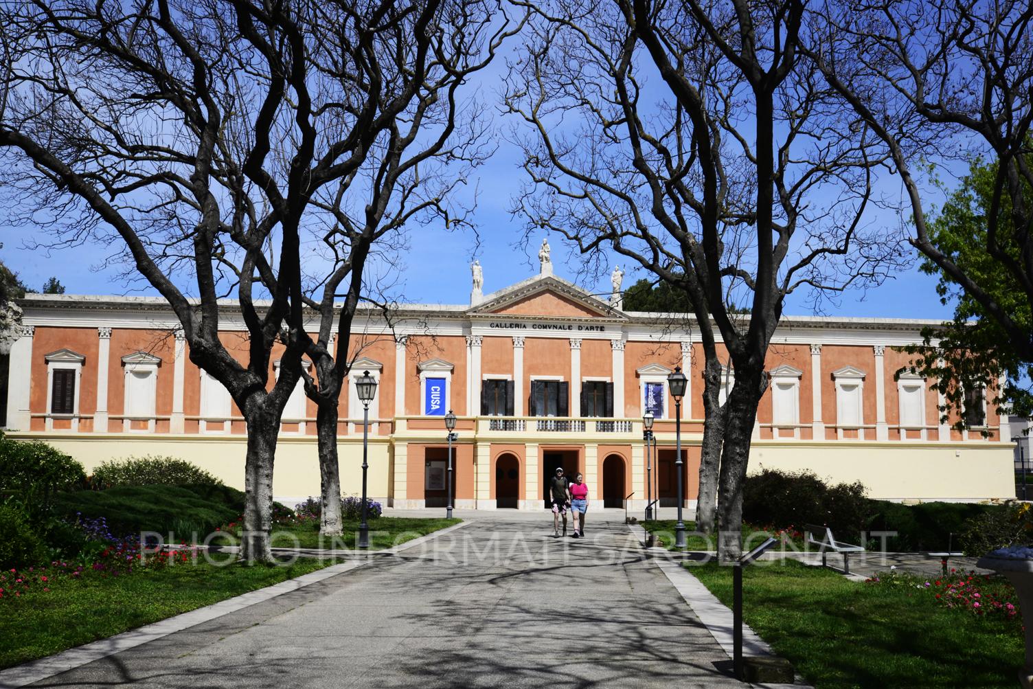 L'edificio della ex Polveriera Regia, oggi Galleria d'Arte dei Giardini Pubblici di Cagliari.