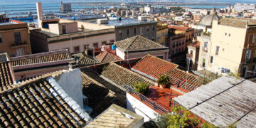 Cagliari. Primo piano del centro storico dell'antica Caralis