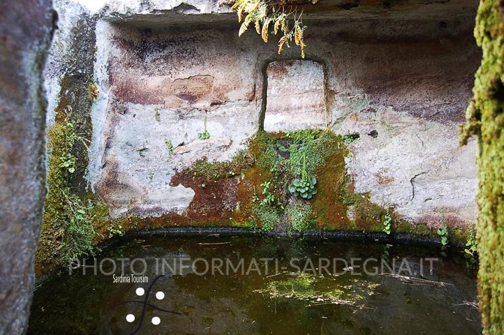 L'interno della nicchia invasa dall'acqua