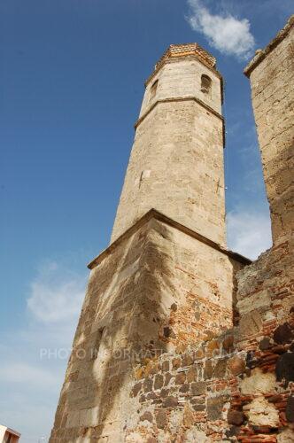 Il campanile della chiesa, Massama.
