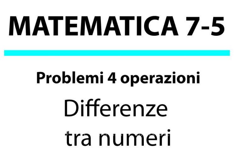 Differenze tra numeri