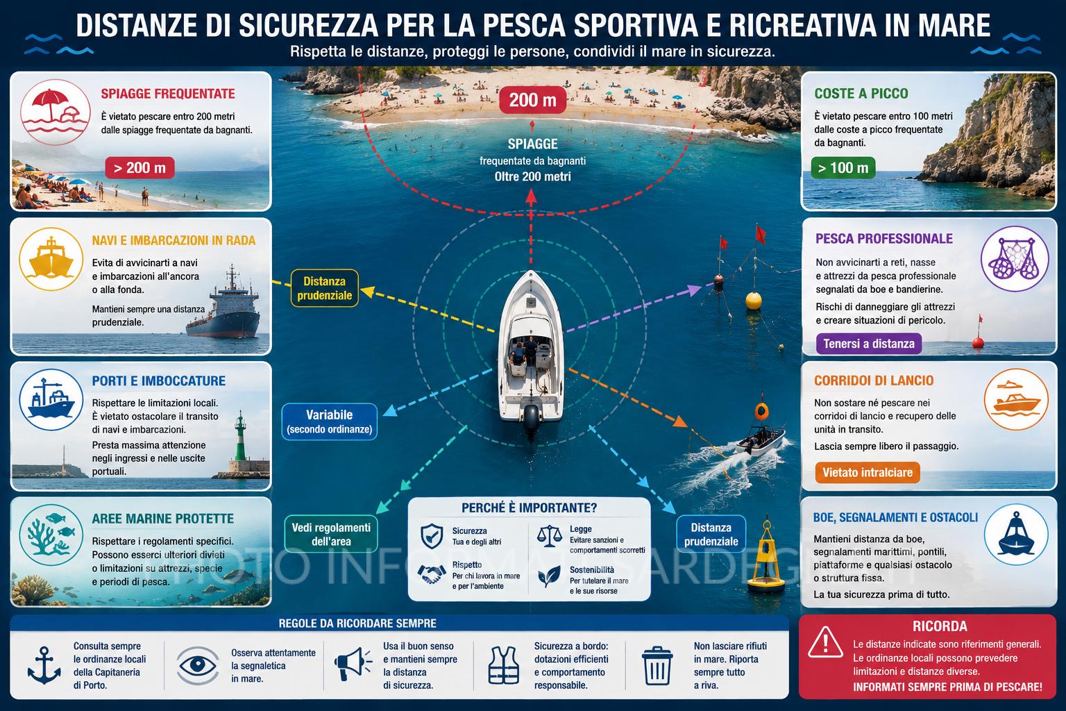 Distanza di sicurezza pesca sportiva