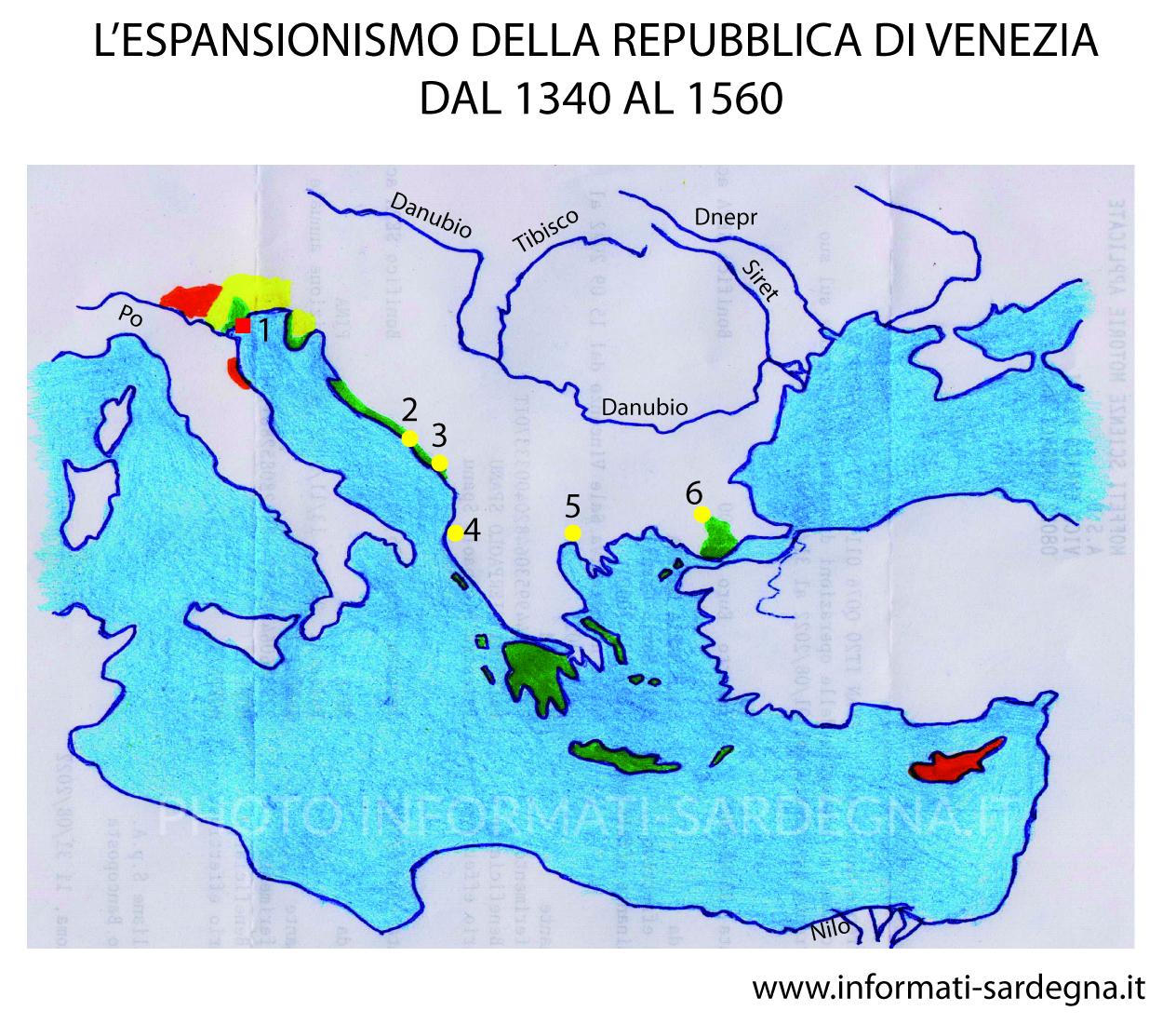 Espansione territoriale di Venezia nel Mediterraneo orientale
