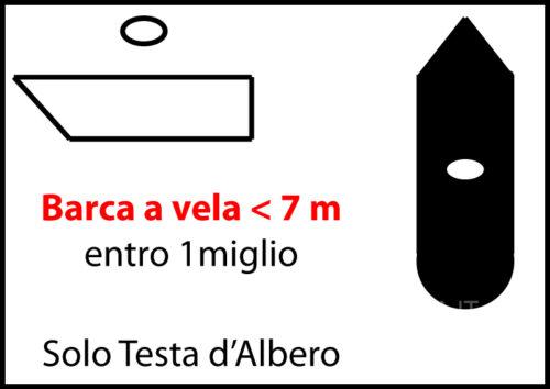 Fanali Barca a Vela 7 metri entro 1 migliio