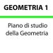 Piano di Studio della Geometria