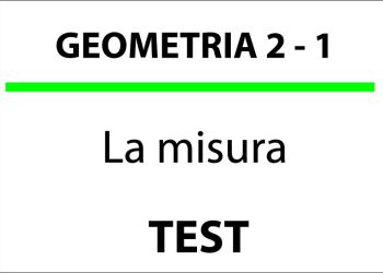 La misura, Test