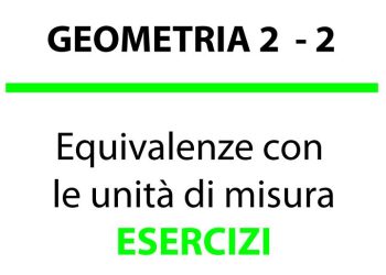 Equivalenze con le unità di misura
