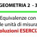 Equivalenze con le unità di misura, Soluzione esercizi