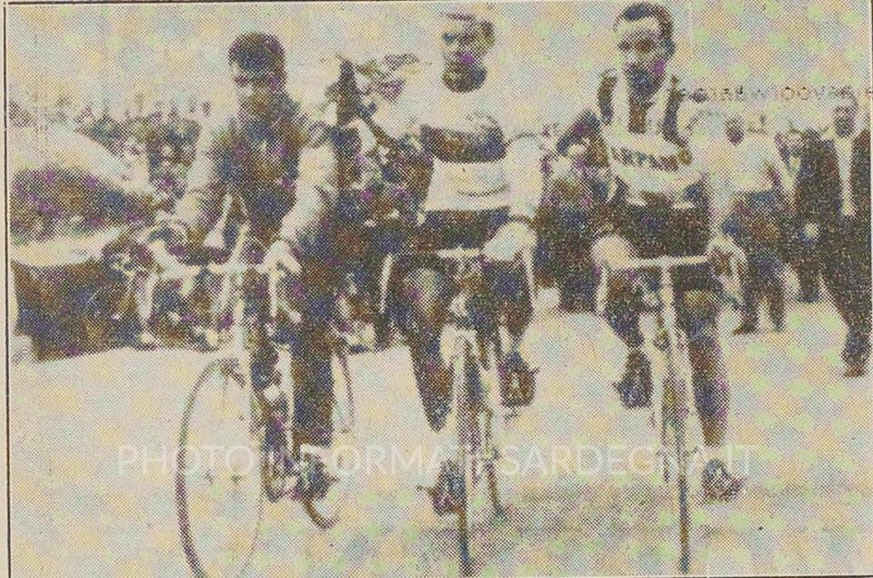 Finale della terza edizione del Giro di Sardegna con il vincitore: l'olandese Jo de Roo (1960)