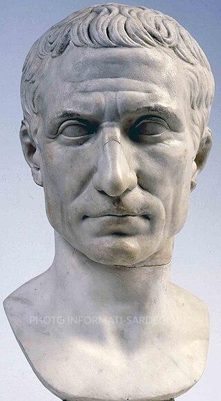 Giulio Cesare, busto esposto ai Musei Vaticani, Roma. 