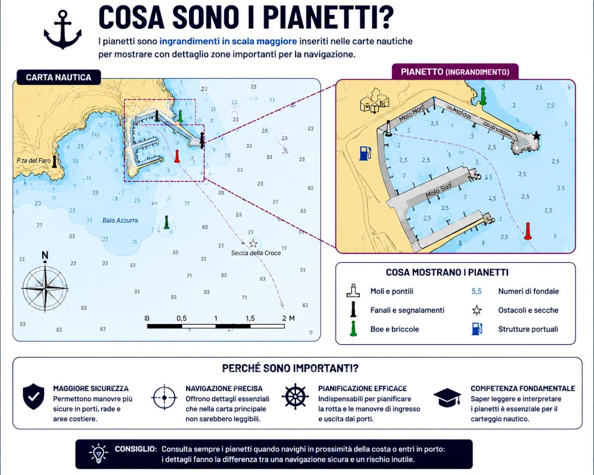 I pianetti. Lettura della Carta Nautica