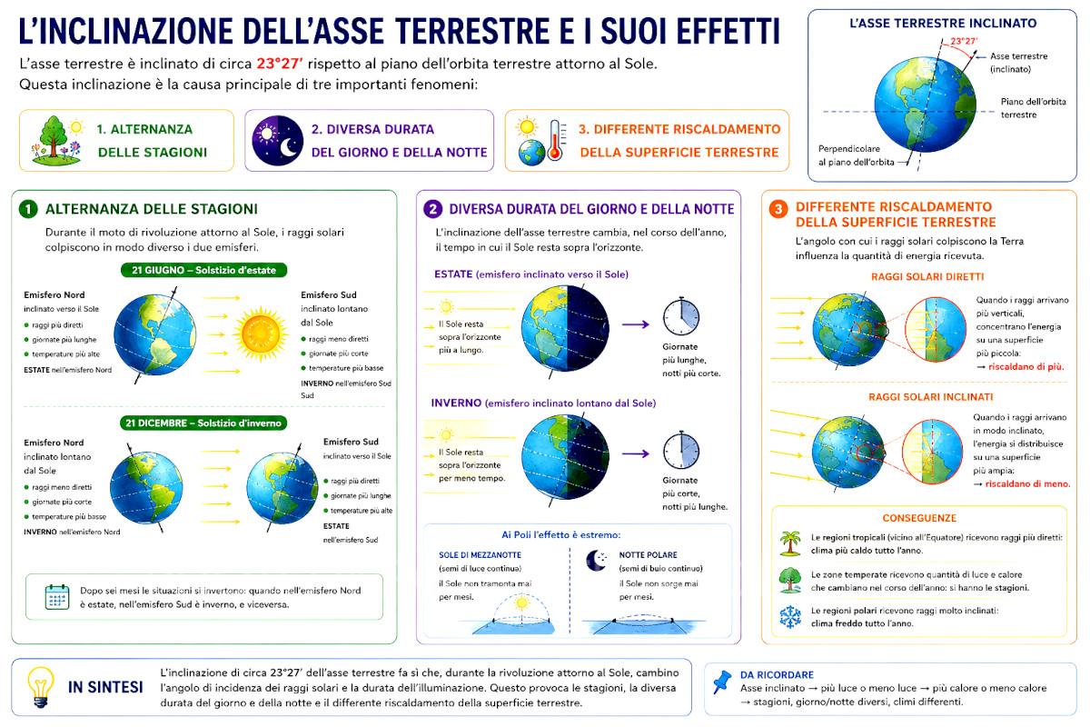Inclinazione terrestre e i suoi effetti