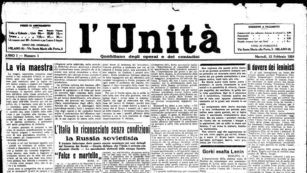 L'Unità del 12 febbraio 1924 