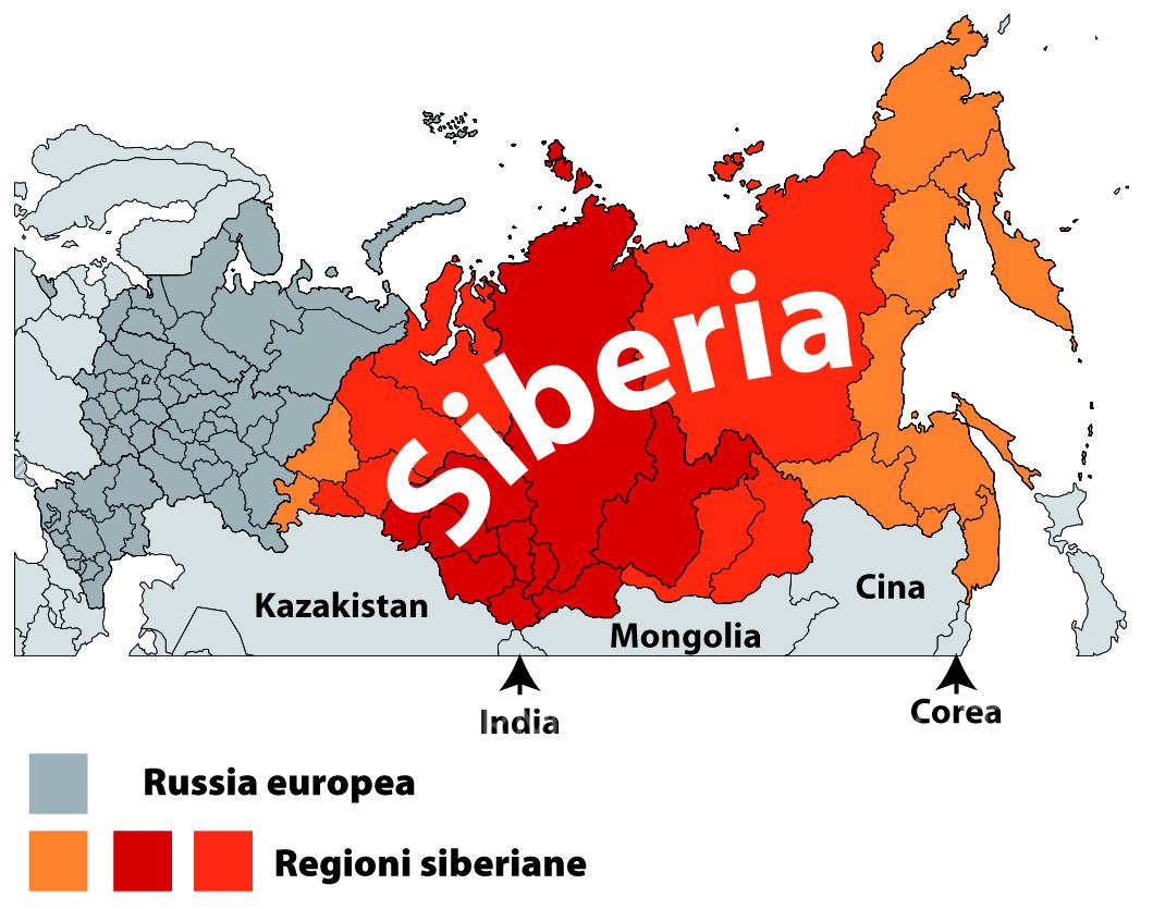 La Siberia. Grafica: Hellerick. 