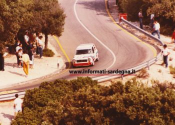 Leonardo Lapia, A 112 Abarth 70 hp alla Gonone - Galleria 1984, Campionato Italiano in salita. Foto: collezione privata Spanu. Autore: Giancarlo Spanu