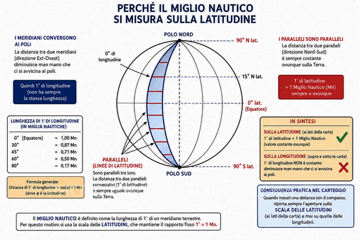 Le misure sulle latitudini