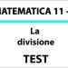 Divisione, test