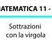 Sottrazioni con la virgola