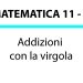 Addizioni con la virgola