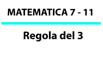 Regola del tre