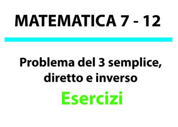 Problema del 3 semplice, diretto e inverso, Esercizi