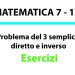 Problema del 3 semplice, diretto e inverso, Esercizi