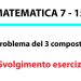 Problema del tre composto. Svolgimento esercizi