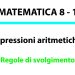 Regole di svolgimento delle espressioni aritmetiche