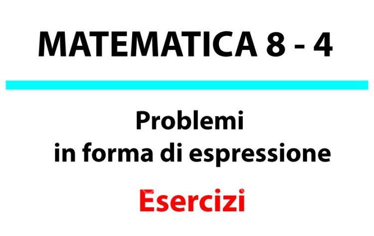 Problemi in forma di espressione, esercizi
