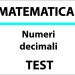 Numeri decimali, test