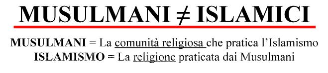 Differenza tra Musulmani e Islamismo 