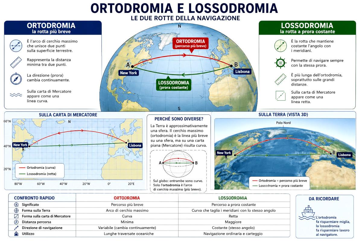 Ortodromia e Lossodromia