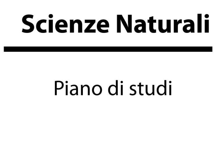 Piano di studi delle Scienze Naturali